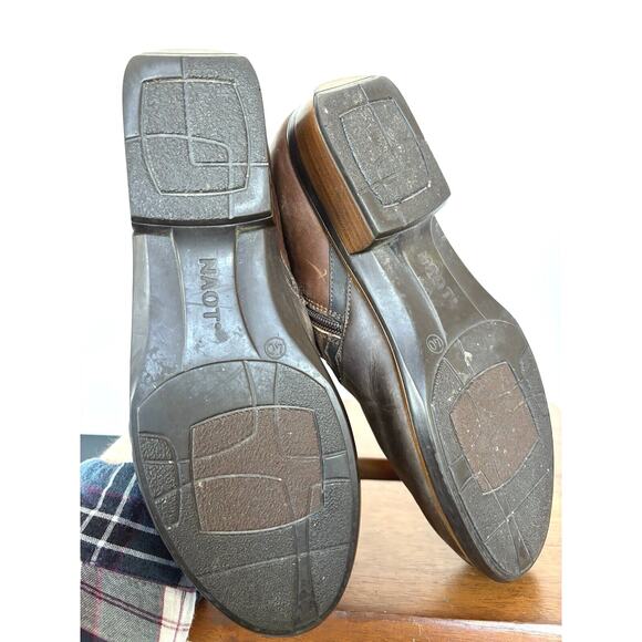 NAOT Sirocco Rustic Coastal Cowgirl Brown Leather Country Concert Boots 9.5 - Picture 4 of 4